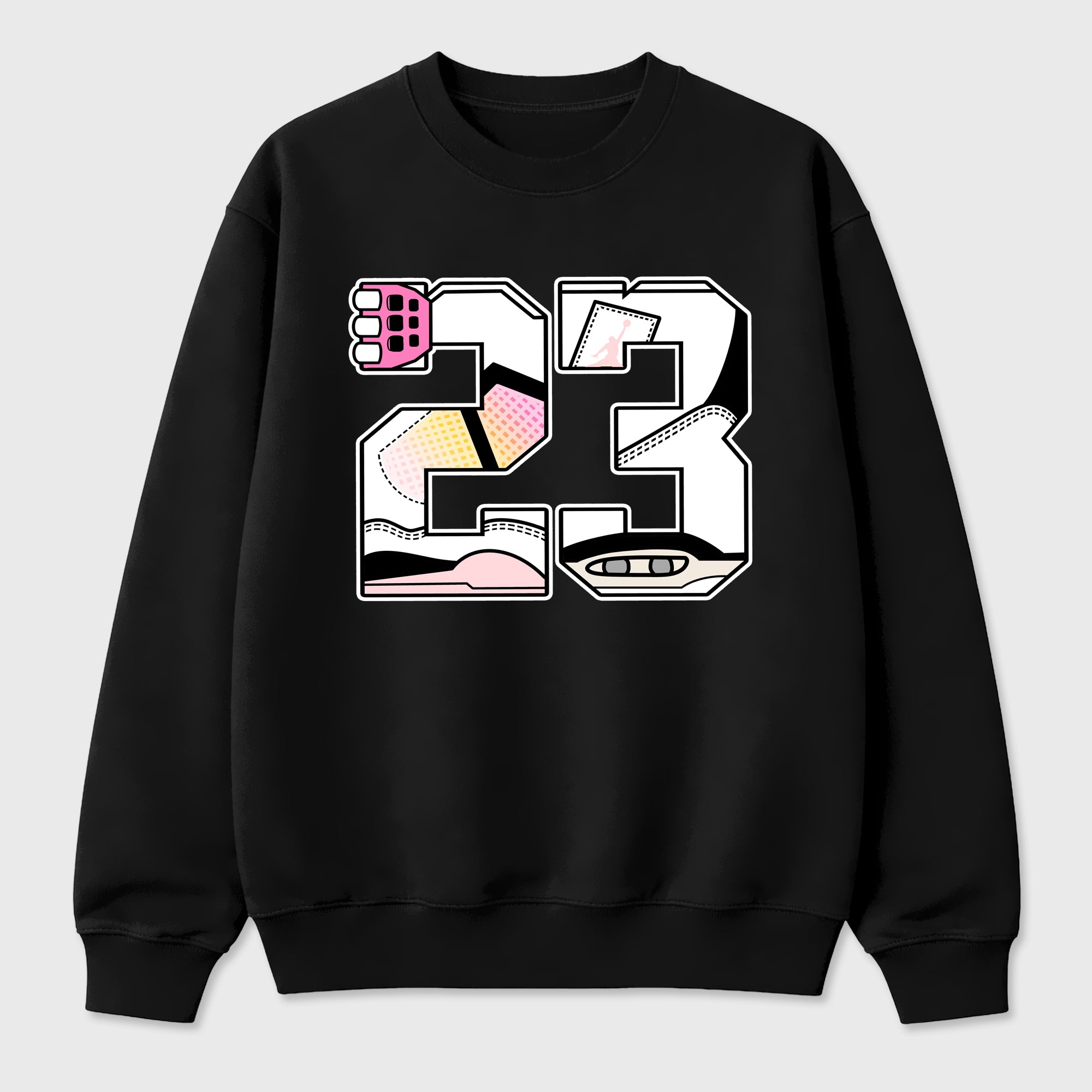 23 Graphic T-Shirt featuring original streetwear artwork designed to match the Air Jordan 4 Comic. Black 2 Graphic Tee.