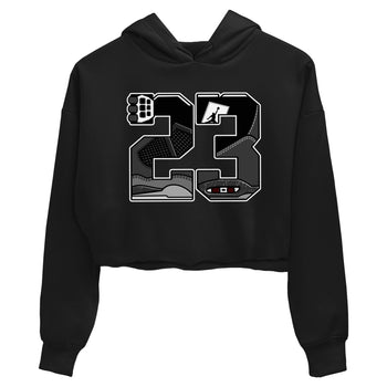 4s Fear shirts to match jordans 23 sneaker match tees Air Jordan 4 Retro Fear match shoes to clothes SNRT Sneaker Tees unisex cotton Black 2 crop tee