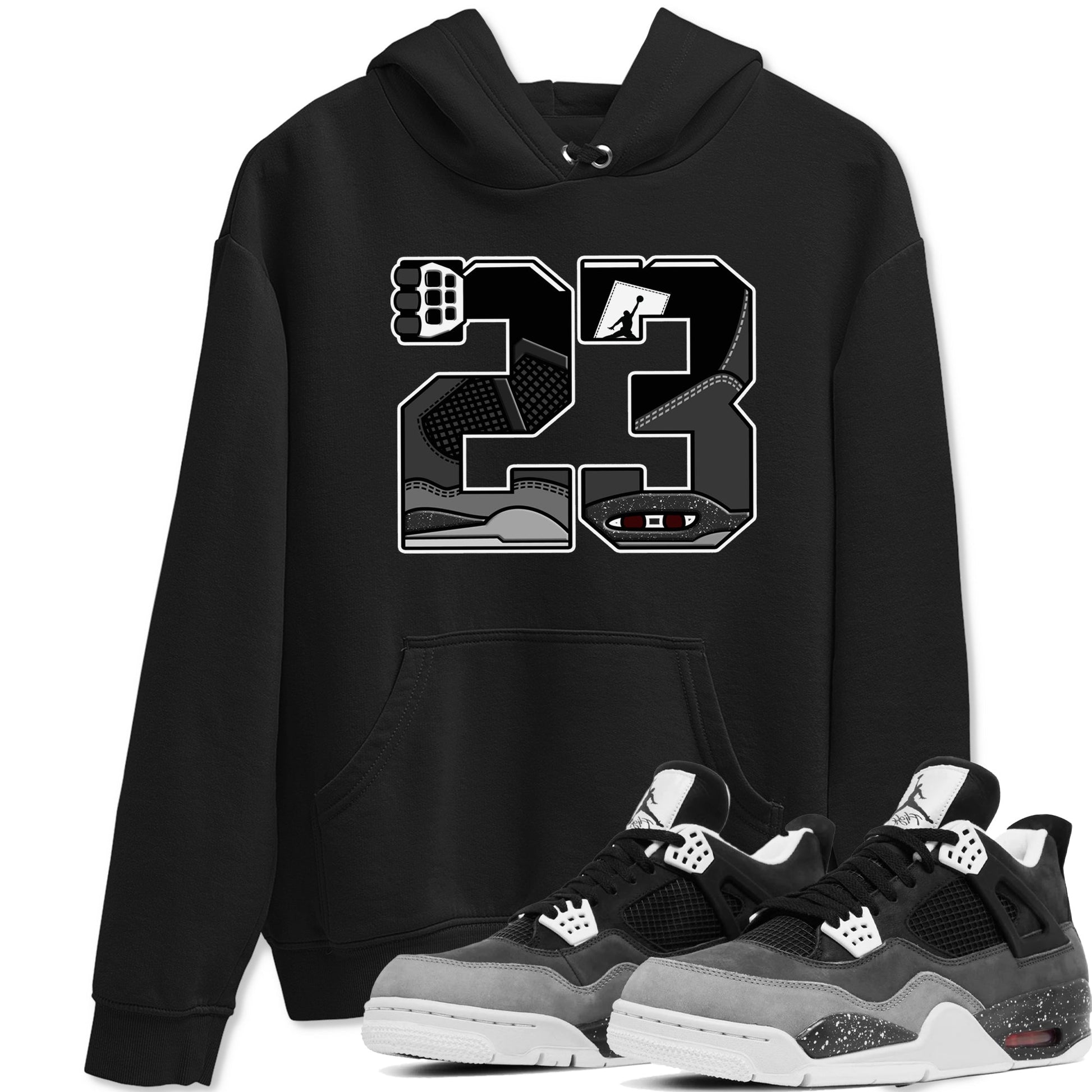 4s Fear shirts to match jordans 23 sneaker match tees Air Jordan 4 Retro Fear match shoes to clothes SNRT Sneaker Tees unisex cotton Black 1 shirts