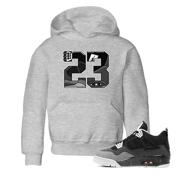 4s Fear shirts to match jordans 23 sneaker match tees Air Jordan 4 Retro Fear match shoes to clothes SNRT Sneaker Tees Youth Baby Heather Grey 1 tee