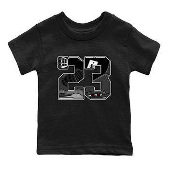 4s Fear shirts to match jordans 23 sneaker match tees Air Jordan 4 Retro Fear match shoes to clothes SNRT Sneaker Tees Youth Baby Black 2 tee