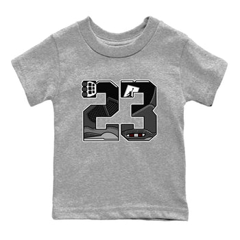 4s Fear shirts to match jordans 23 sneaker match tees Air Jordan 4 Retro Fear match shoes to clothes SNRT Sneaker Tees Youth Baby Heather Grey 2 tee
