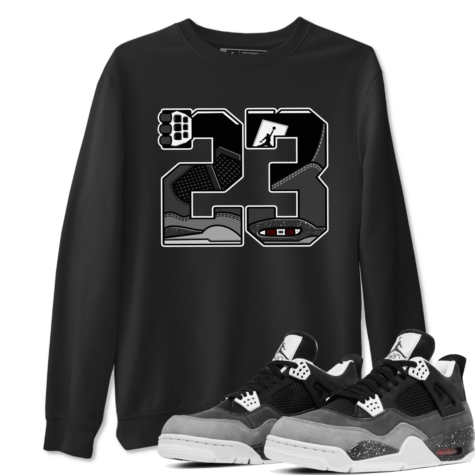 4s Fear shirts to match jordans 23 sneaker match tees Air Jordan 4 Retro Fear match shoes to clothes SNRT Sneaker Tees unisex cotton Black 1 shirts