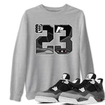 4s Fear shirts to match jordans 23 sneaker match tees Air Jordan 4 Retro Fear match shoes to clothes SNRT Sneaker Tees unisex cotton Heather Grey 1 shirts