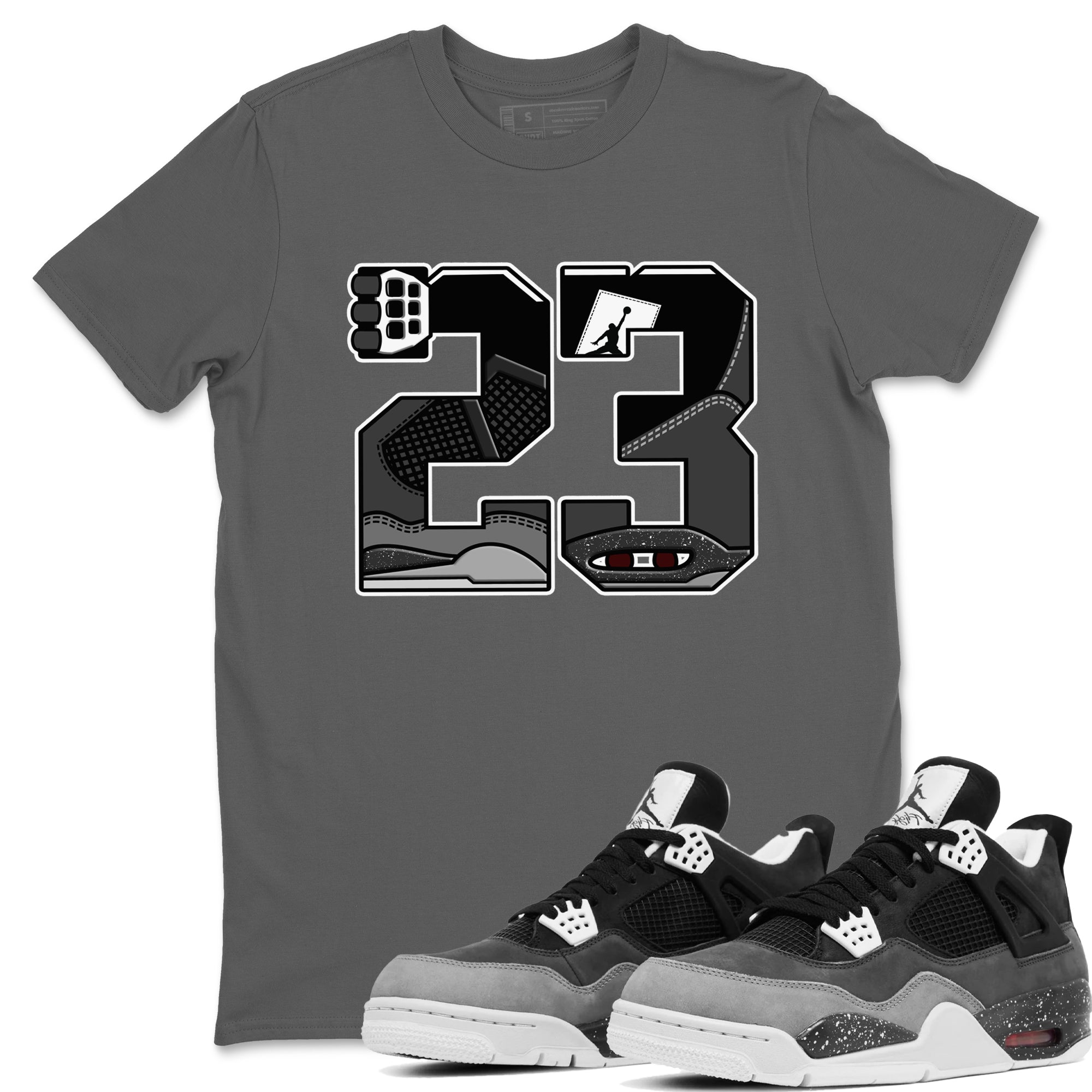 23 SNRT Sneaker Tees Air Jordan 4 Fear SNRT Sneaker T shirts