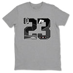 4s Fear shirts to match jordans 23 sneaker match tees Air Jordan 4 Retro Fear match shoes to clothes SNRT Sneaker Tees unisex cotton Heather Grey 2 shirts