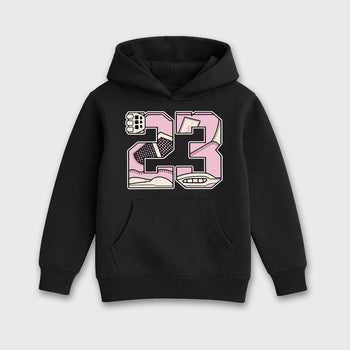 Sneaker match tees – Sneaker Tees To Match Air Jordan 4 Iced Carmine Shoes – 23 Kids T-Shirt Black 2