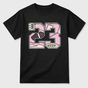 Sneaker match tees – Sneaker Tees To Match Air Jordan 4 Iced Carmine Shoes – 23 Tee Black 2