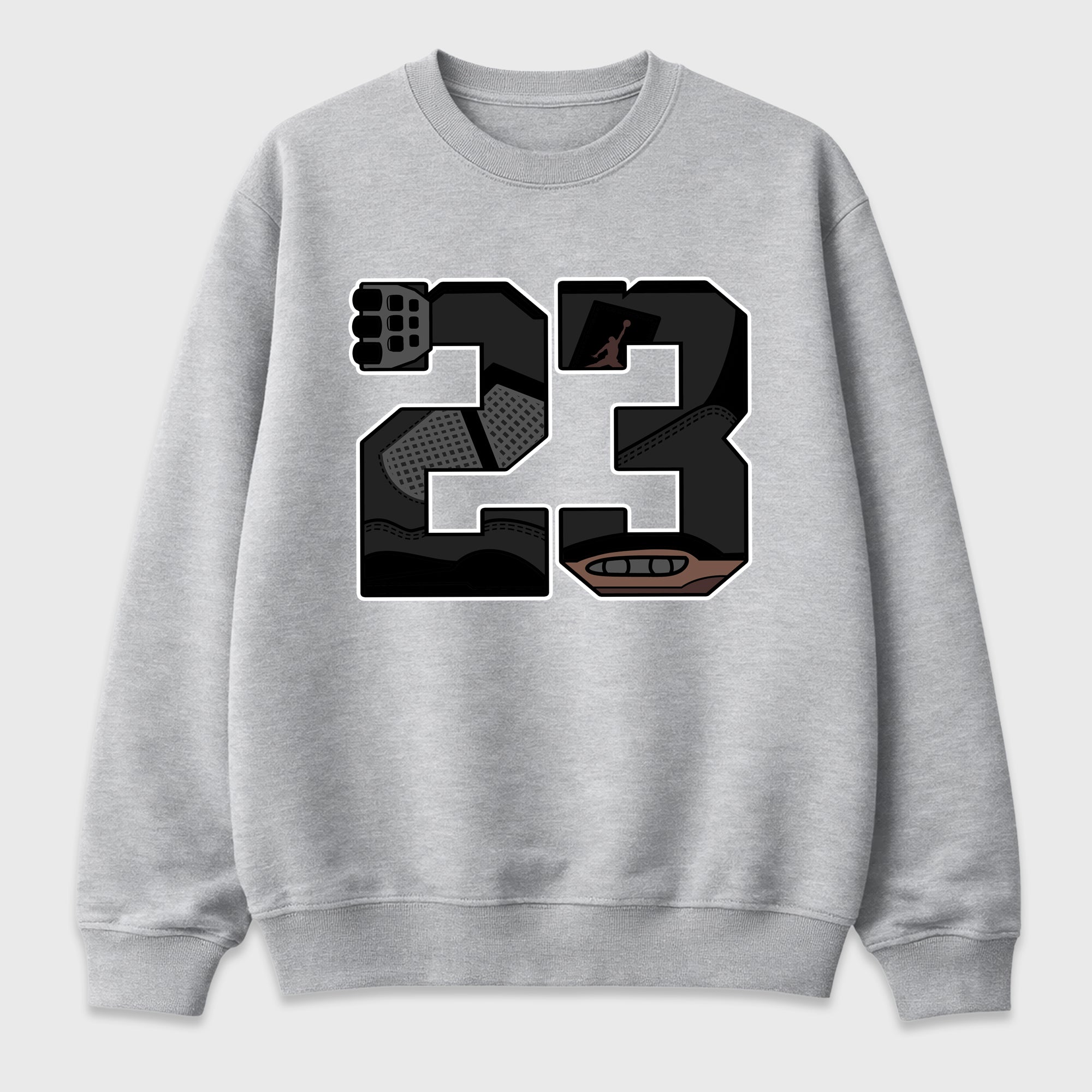 23 Graphic T-Shirt featuring original streetwear artwork designed to match the Air Jordan 4 London. Heather Grey 2 Graphic Tee.