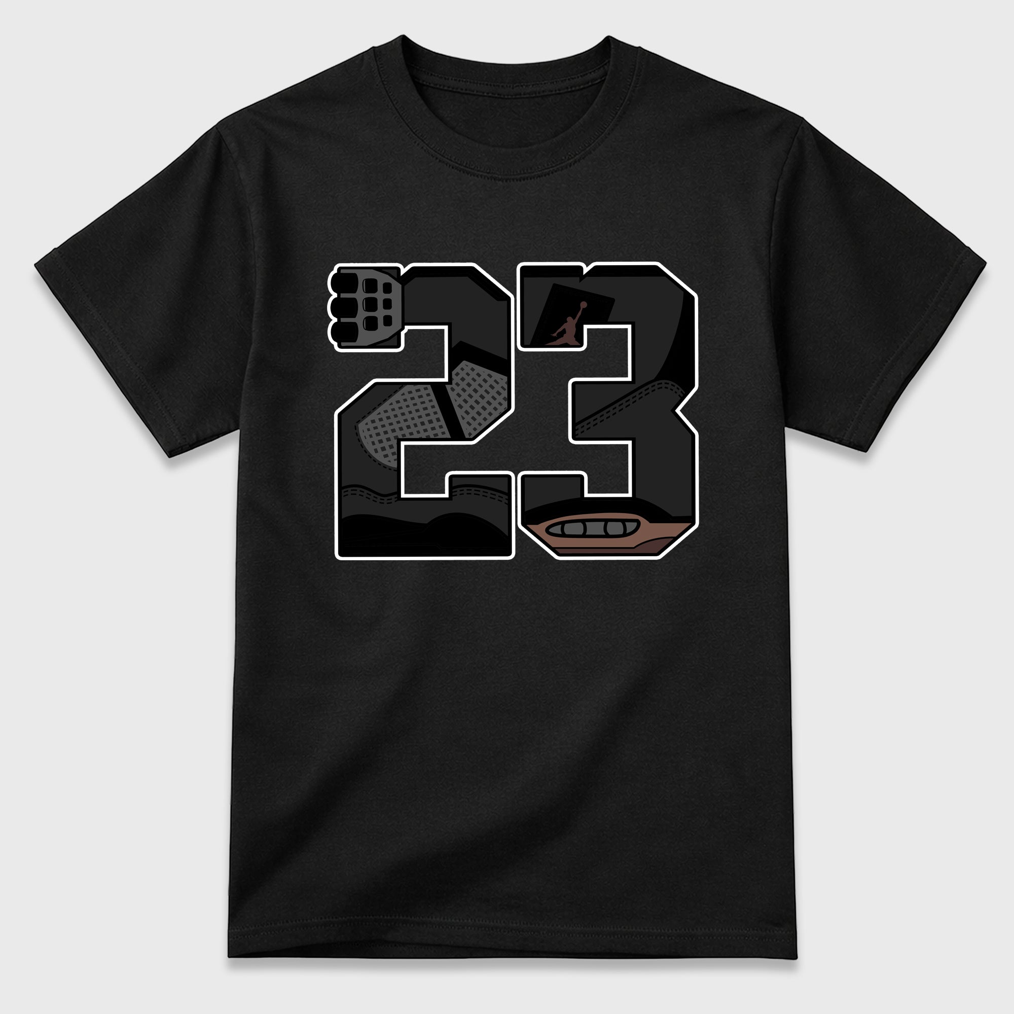23 Graphic T-Shirt featuring original streetwear artwork designed to match the Air Jordan 4 London. Black 2 Graphic T-Shirt.