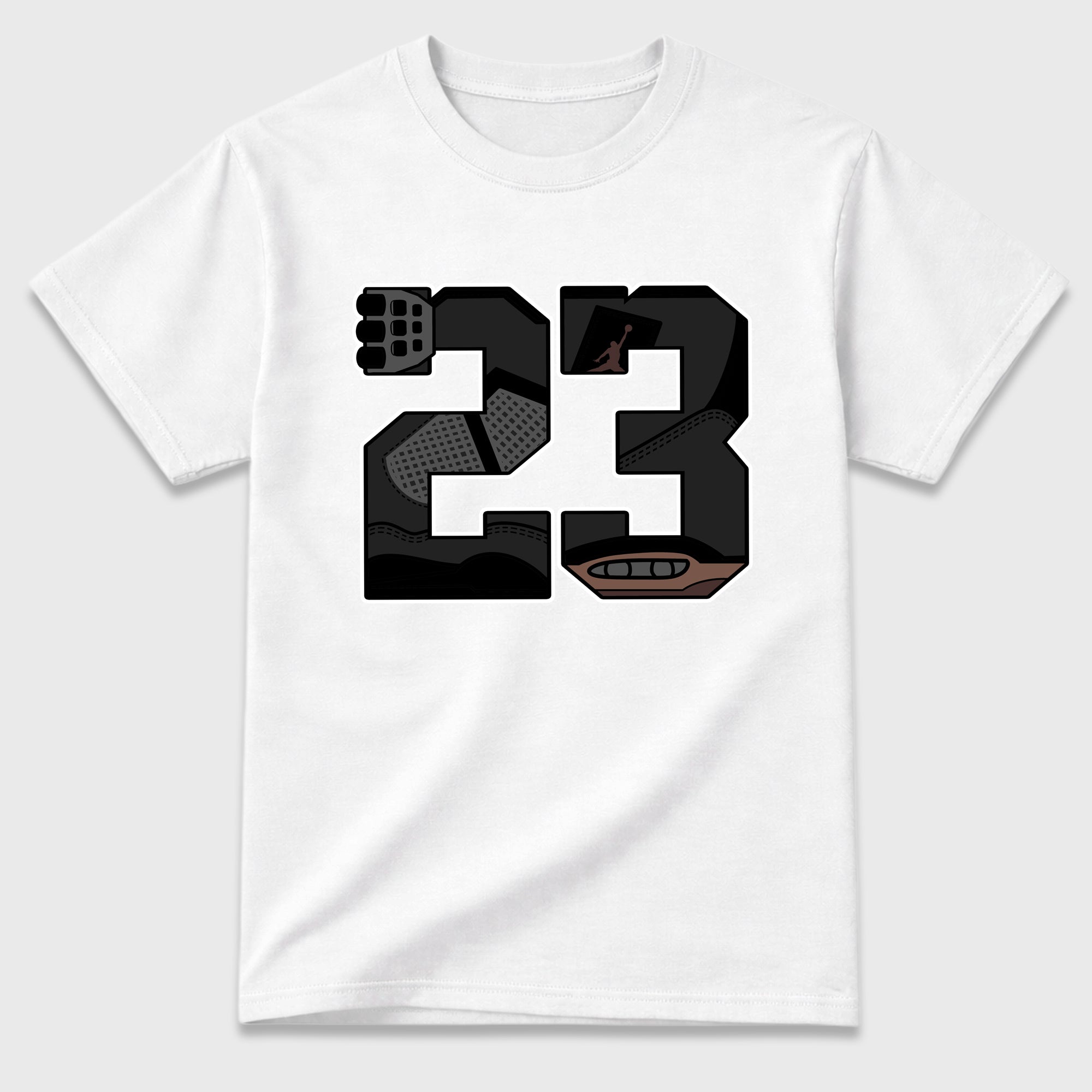 23 Graphic T-Shirt featuring original streetwear artwork designed to match the Air Jordan 4 London. White 2 Graphic T-Shirt.