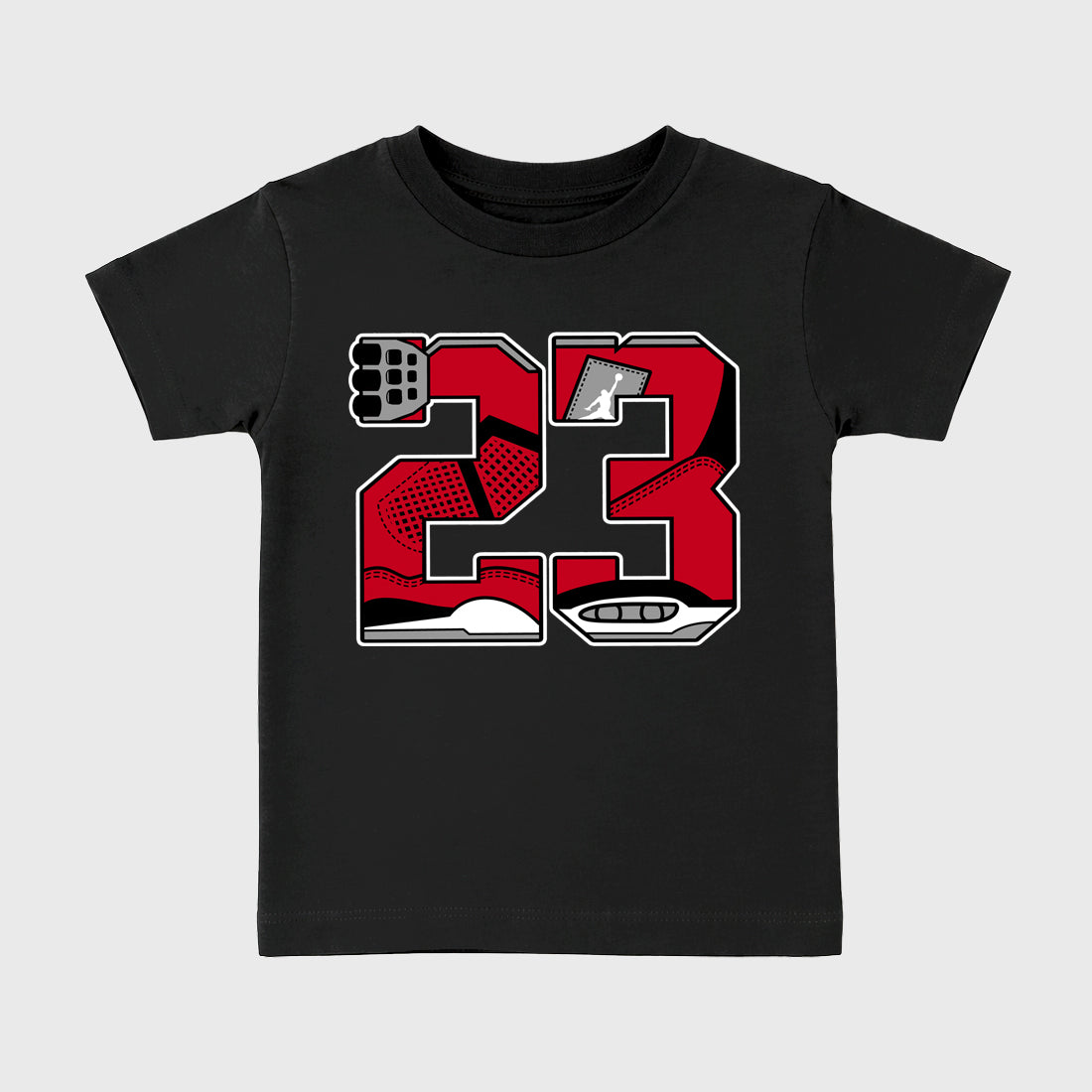 23 affordable baby and kids t-shirt designed to match the , featuring coordinated Black 2 options for the perfect little sneakerhead streetwear look.