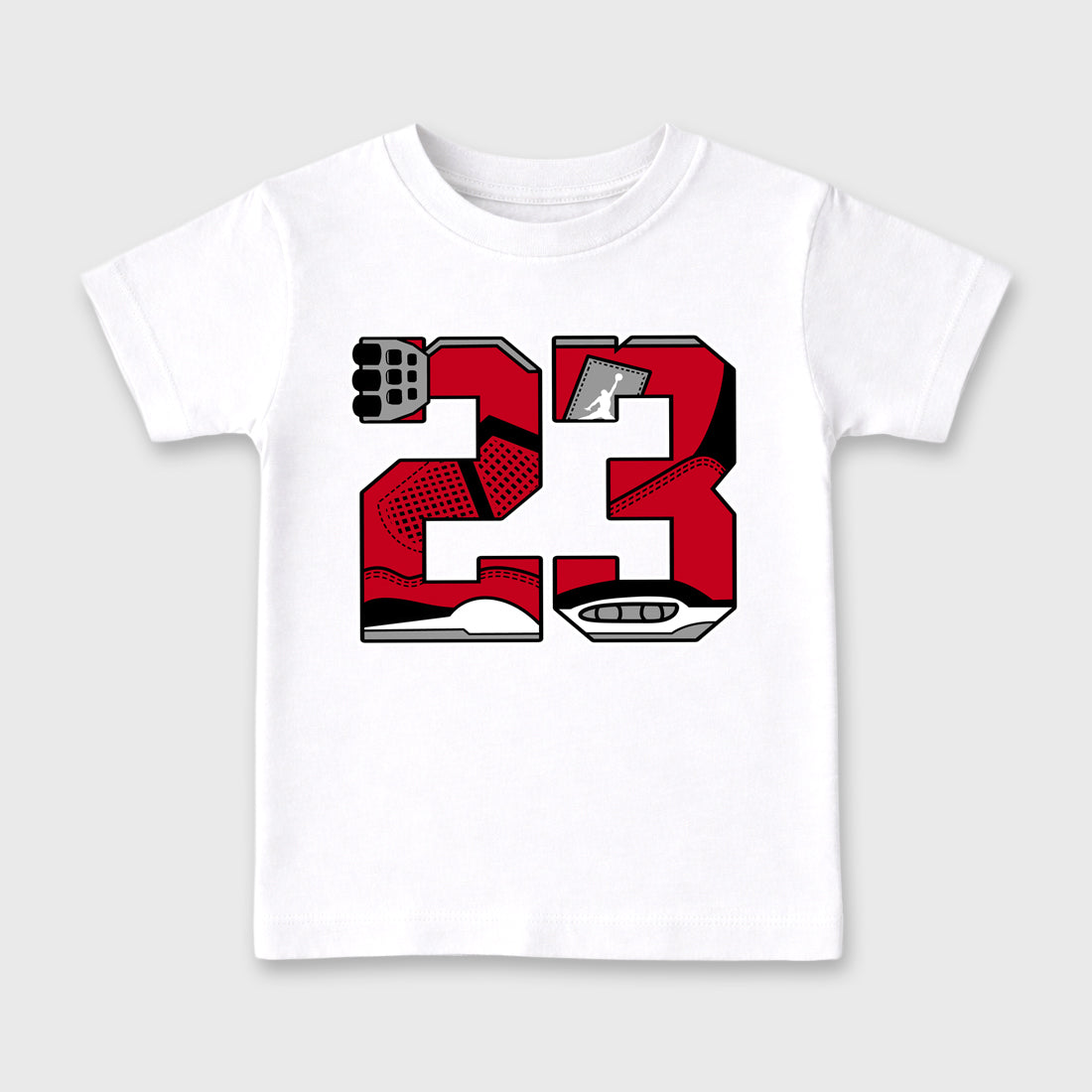 23 affordable baby and kids t-shirt designed to match the , featuring coordinated White 2 options for the perfect little sneakerhead streetwear look.