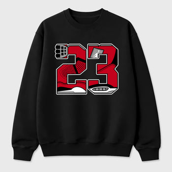 23 Graphic T-Shirt sneaker match tee designed for the , featuring coordinated color options for a perfect streetwear match. Black 2 shirt.