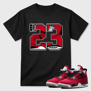 23 Graphic T-Shirt sneaker match tee designed for the , featuring coordinated color options for a perfect streetwear match. Black 1 shirt.