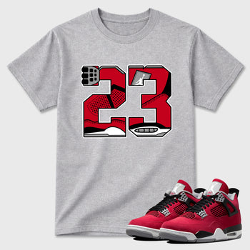 23 Graphic T-Shirt sneaker match tee designed for the , featuring coordinated color options for a perfect streetwear match. Heather Grey 1 shirt.