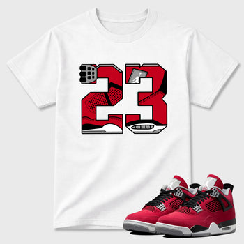 23 Graphic T-Shirt sneaker match tee designed for the , featuring coordinated color options for a perfect streetwear match. White 1 shirt.
