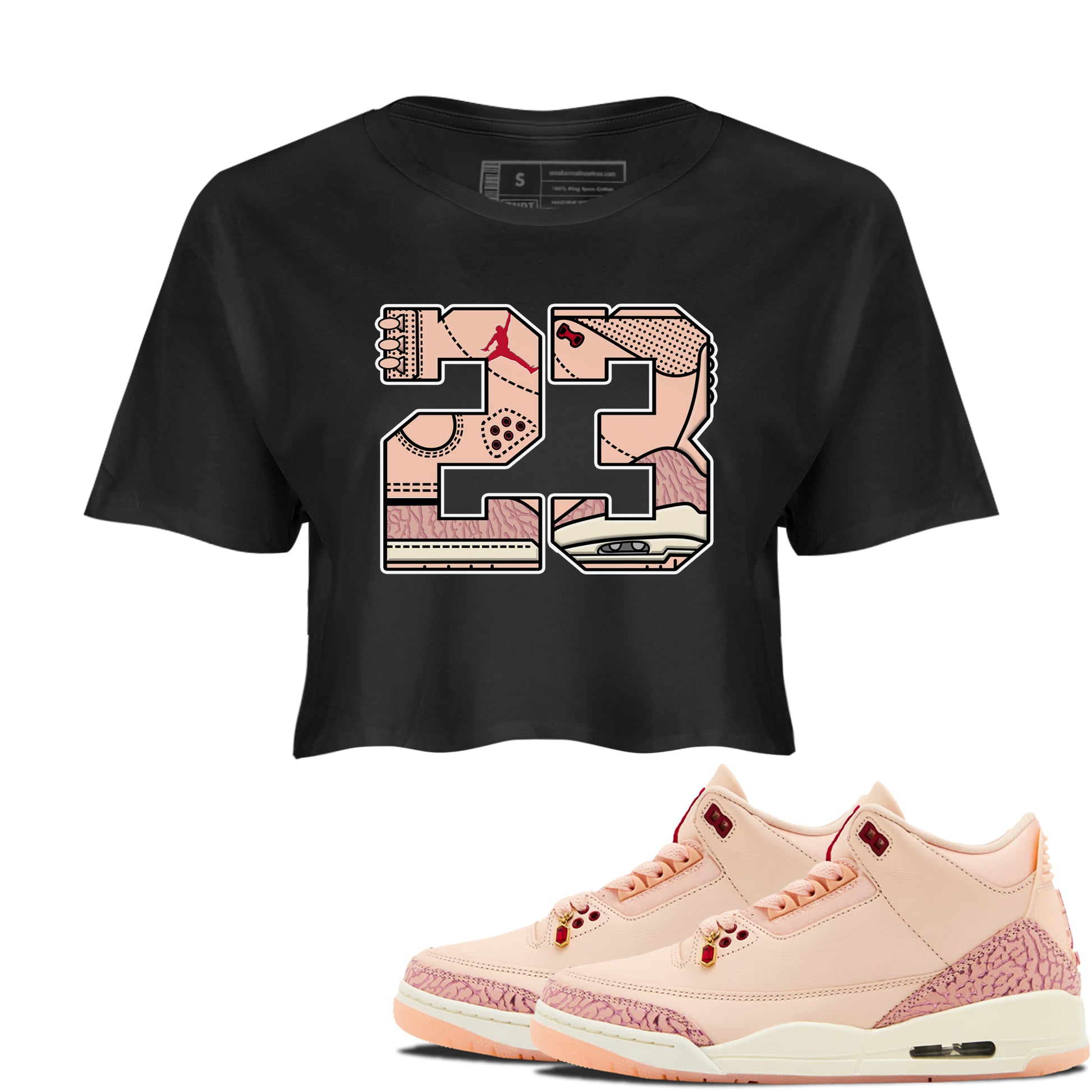 23 SNRT Sneaker Women's Top - Air Jordan 3 Valentines Day - SNRT Sneaker T-shirts
