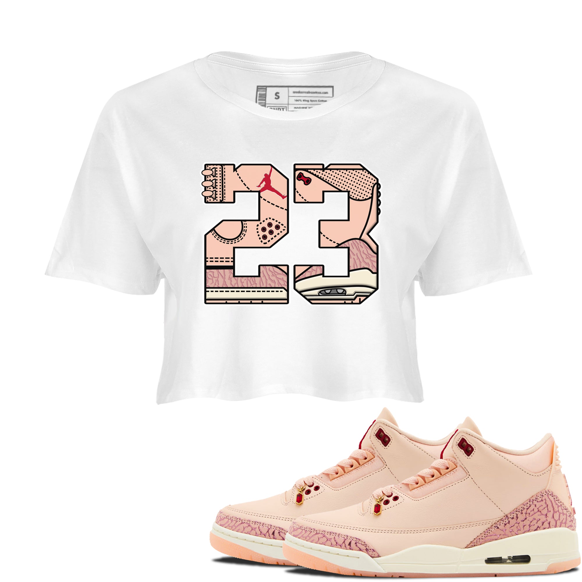 23 SNRT Sneaker Women's Top - Air Jordan 3 Valentines Day - SNRT Sneaker T-shirts