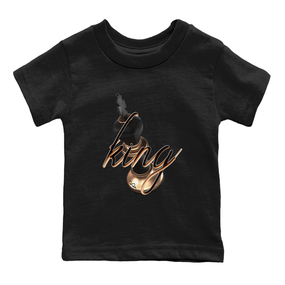Foams One Metallic Copper shirts to match jordans 3D King sneaker match tees Air Foamposite One Metallic Copper match shoes to clothes SNRT Sneaker Tees Youth Baby Black 2 tee