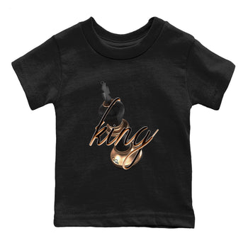 Foams One Metallic Copper shirts to match jordans 3D King sneaker match tees Air Foamposite One Metallic Copper match shoes to clothes SNRT Sneaker Tees Youth Baby Black 2 tee