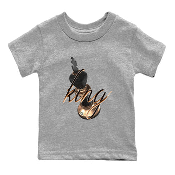 Foams One Metallic Copper shirts to match jordans 3D King sneaker match tees Air Foamposite One Metallic Copper match shoes to clothes SNRT Sneaker Tees Youth Baby Heather Grey 2 tee