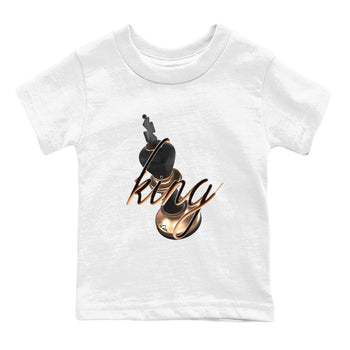 Foams One Metallic Copper shirts to match jordans 3D King sneaker match tees Air Foamposite One Metallic Copper match shoes to clothes SNRT Sneaker Tees Youth Baby White 2 tee