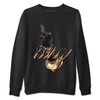 Foams One Metallic Copper shirts to match jordans 3D King sneaker match tees Air Foamposite One Metallic Copper match shoes to clothes SNRT Sneaker Tees unisex cotton Black 2 shirts