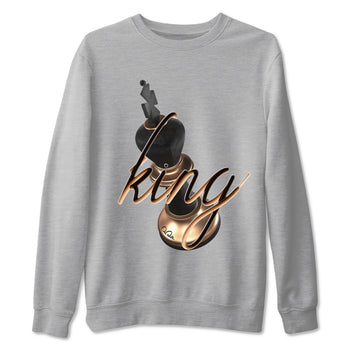 Foams One Metallic Copper shirts to match jordans 3D King sneaker match tees Air Foamposite One Metallic Copper match shoes to clothes SNRT Sneaker Tees unisex cotton Heather Grey 2 shirts