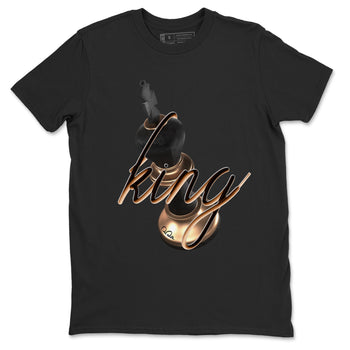Foams One Metallic Copper shirts to match jordans 3D King sneaker match tees Air Foamposite One Metallic Copper match shoes to clothes SNRT Sneaker Tees unisex cotton Black 2 shirts