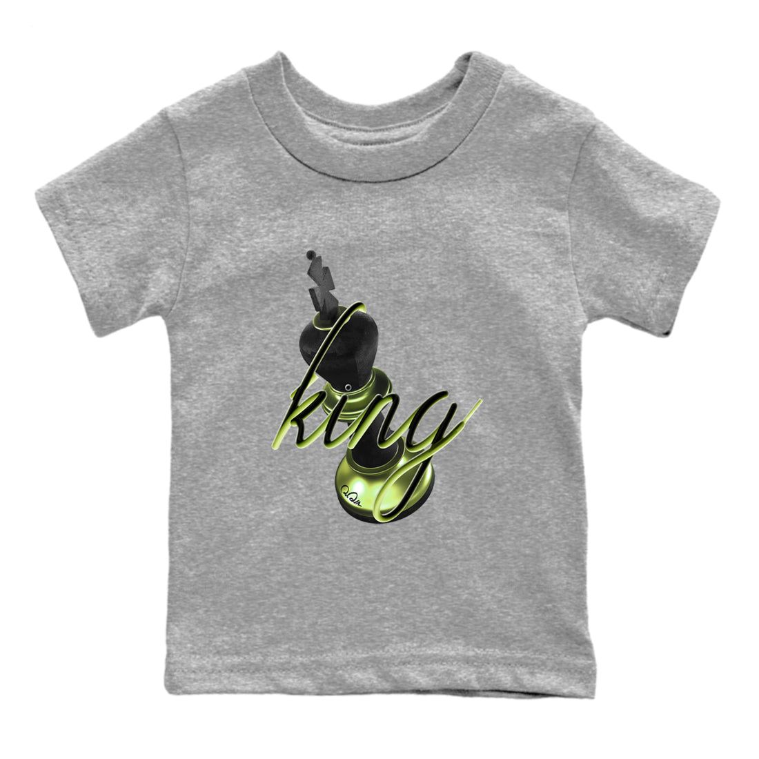 Sneaker match tees – Sneaker Tees To Match Air Foamposite One Pine Green Shoes – 3D King Kids T-Shirt Heather Grey 2