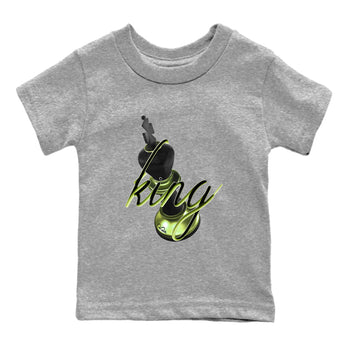 Sneaker match tees – Sneaker Tees To Match Air Foamposite One Pine Green Shoes – 3D King Kids T-Shirt Heather Grey 2