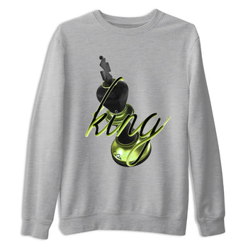 Sneaker match tees – Sneaker Tees To Match Air Foamposite One Pine Green Shoes – 3D King Tee Heather Grey 2