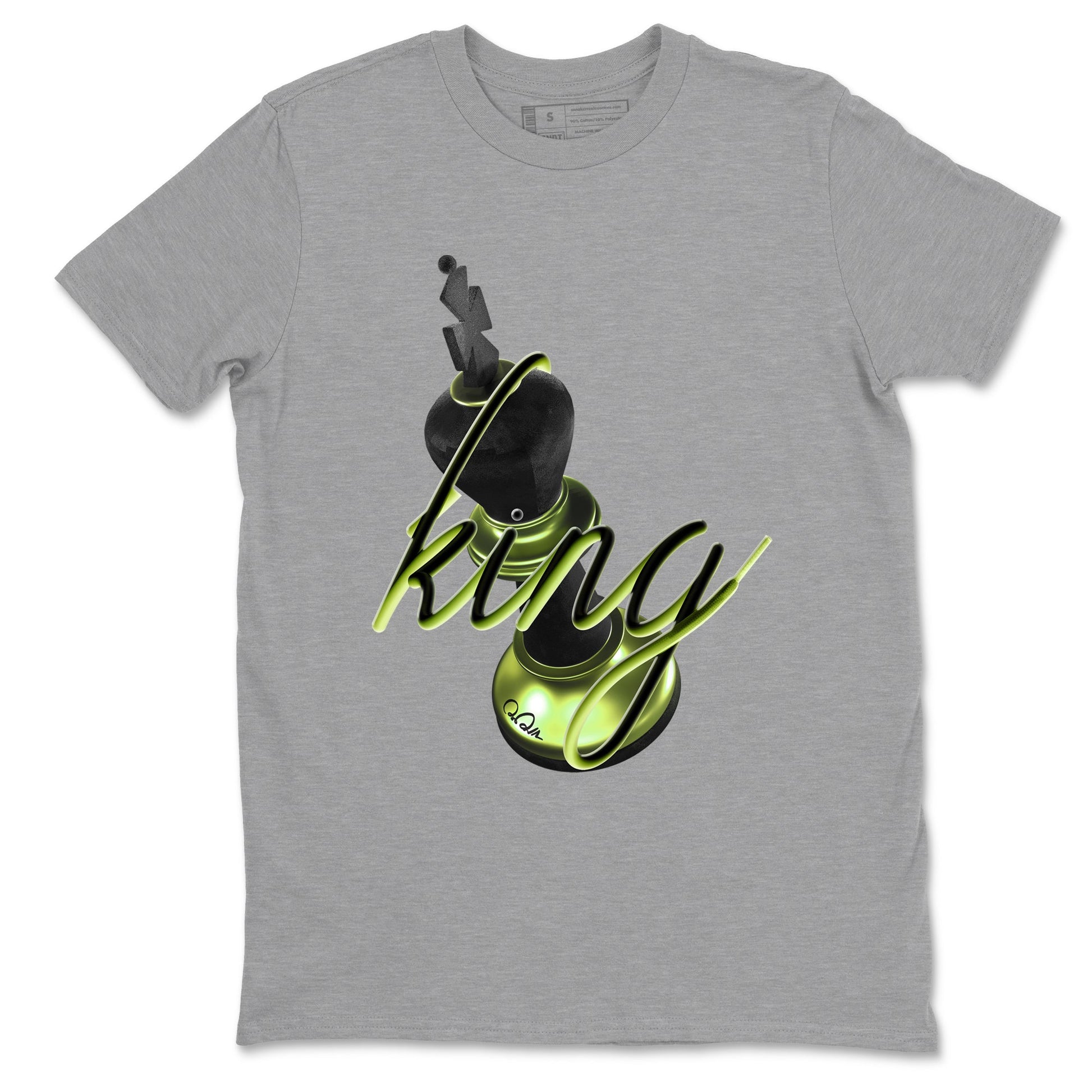 Sneaker match tees – Sneaker Tees To Match Air Foamposite One Pine Green Shoes – 3D King Tee Heather Grey 2