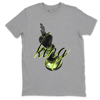 Sneaker match tees – Sneaker Tees To Match Air Foamposite One Pine Green Shoes – 3D King Tee Heather Grey 2