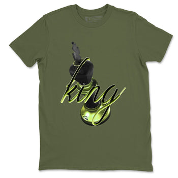 Sneaker match tees – Sneaker Tees To Match Air Foamposite One Pine Green Shoes – 3D King Tee Military Green 2