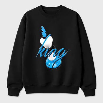 Best Sneakerfit Graphic Tee. Graphic Outfits. Sneaker Tees To Match Air Foamposite Pro University Blue Sneakers – 3D King Tee Black 2