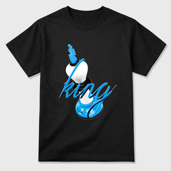Best Sneakerfit Graphic Tee. Graphic Outfits. Sneaker Tees To Match Air Foamposite Pro University Blue Sneakers – 3D King Tee Black 2
