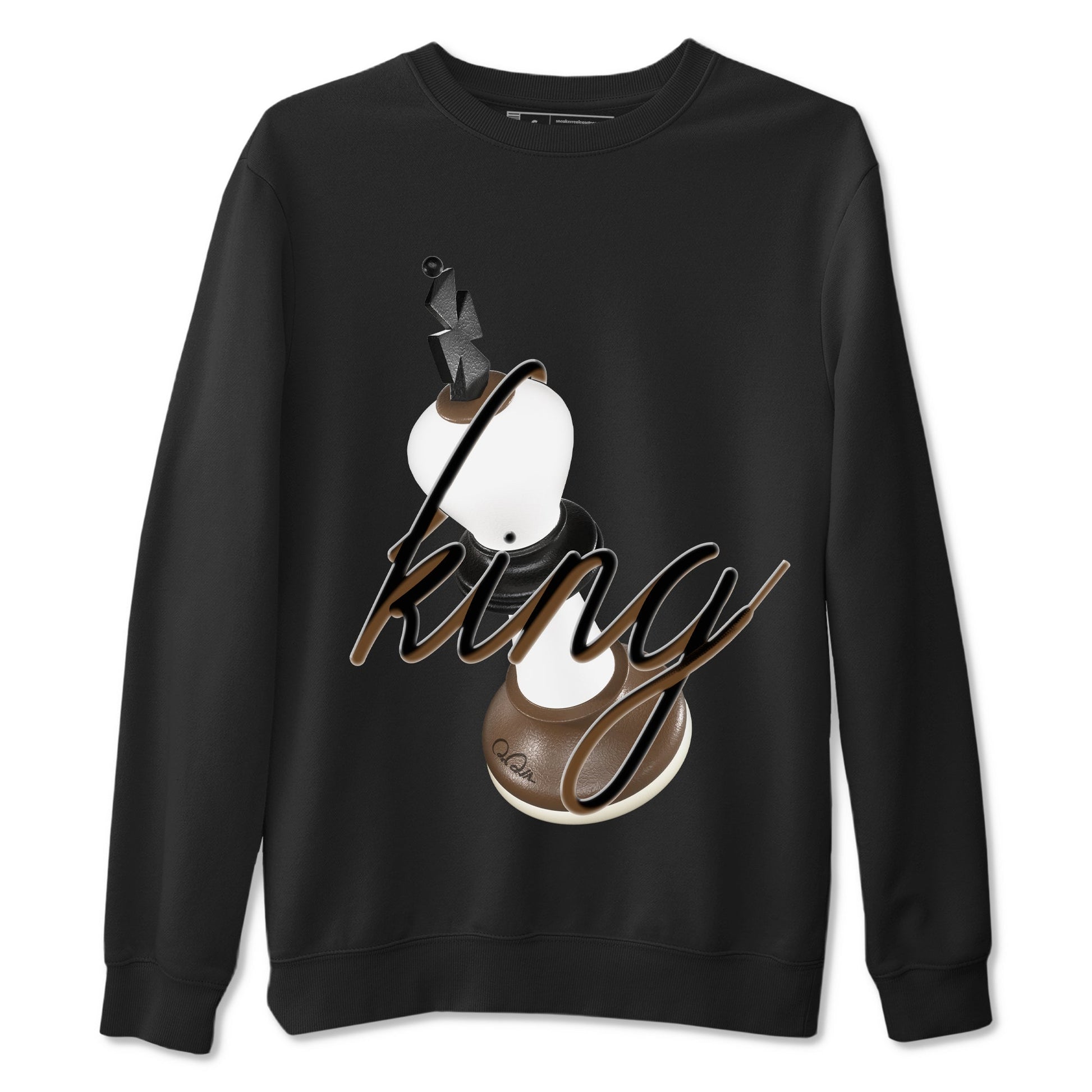 1s Low OG Mocha shirts to match jordans 3D King sneaker match tees Air Jordan 1 Mocha match shoes to clothes SNRT Sneaker Tees unisex cotton Black 2 shirts