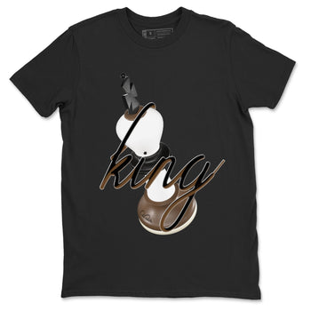 1s Low OG Mocha shirts to match jordans 3D King sneaker match tees Air Jordan 1 Mocha match shoes to clothes SNRT Sneaker Tees unisex cotton Black 2 shirts