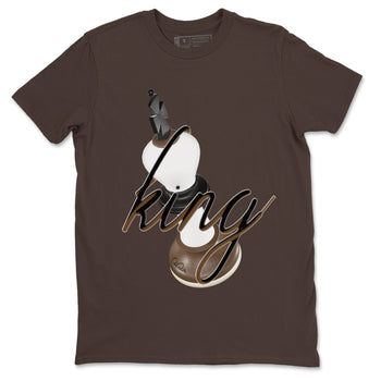 1s Low OG Mocha shirts to match jordans 3D King sneaker match tees Air Jordan 1 Mocha match shoes to clothes SNRT Sneaker Tees unisex cotton Dark Chocolate 2 shirts