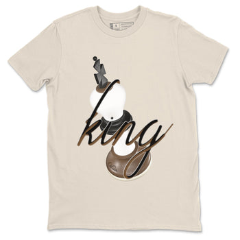 1s Low OG Mocha shirts to match jordans 3D King sneaker match tees Air Jordan 1 Mocha match shoes to clothes SNRT Sneaker Tees unisex cotton Natural 2 shirts