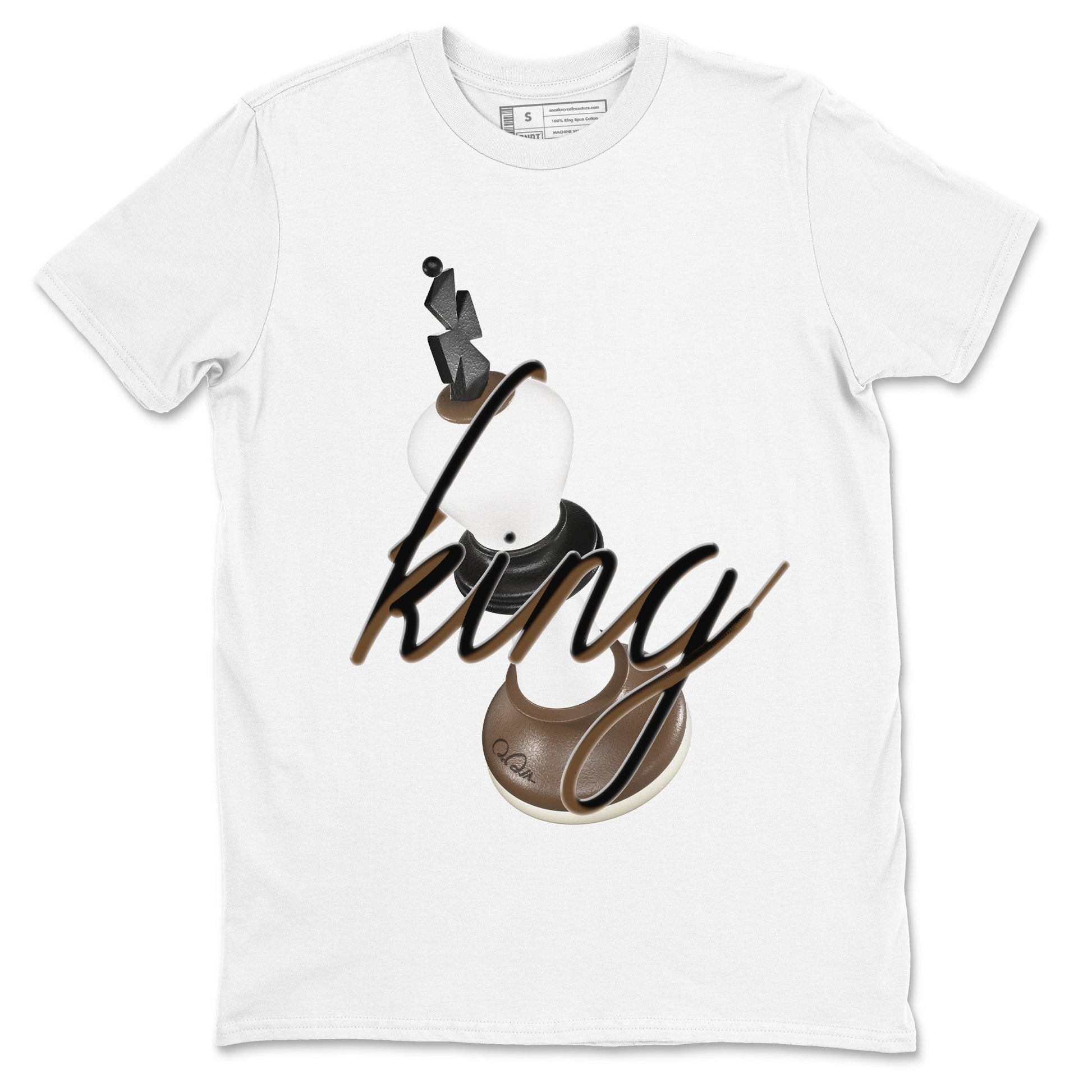 1s Low OG Mocha shirts to match jordans 3D King sneaker match tees Air Jordan 1 Mocha match shoes to clothes SNRT Sneaker Tees unisex cotton White 2 shirts