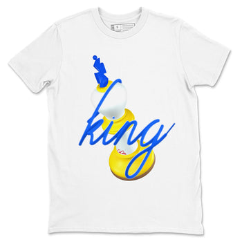 1s Travis Scott Canary shirt to match jordans 3D King sneaker tees Air Jordan 1 Travis Scott Canary SNRT Sneaker Release Tees unisex cotton White 2 crew neck shirt