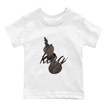 Air Jordan 1 Travis Scott Velvet Brown shirts to match jordans 3D King sneaker match tees Travis Scott x Air Jordan 1 Low OG Velvet Brown best t shirts to wear with jordans SNRT Sneaker Tees Youth Baby White 2 tee
