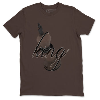 Air Jordan 1 Travis Scott Velvet Brown shirts to match jordans 3D King sneaker match tees Travis Scott x Air Jordan 1 Low OG Velvet Brown best t shirts to wear with jordans SNRT Sneaker Tees unisex cotton Dark Chocolate 2 shirts