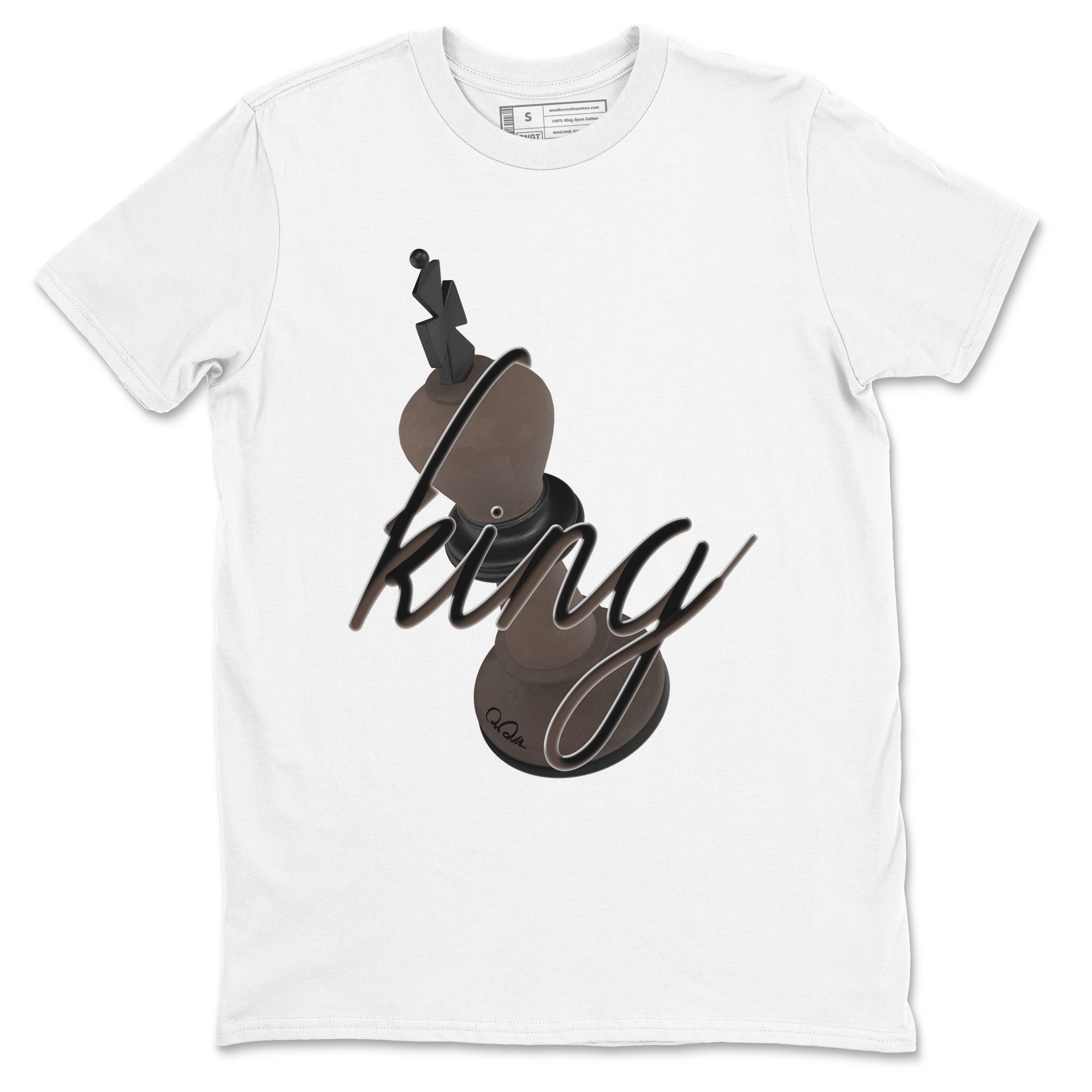 Air Jordan 1 Travis Scott Velvet Brown shirts to match jordans 3D King sneaker match tees Travis Scott x Air Jordan 1 Low OG Velvet Brown best t shirts to wear with jordans SNRT Sneaker Tees unisex cotton White 2 shirts