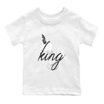 1s Wolf Grey shirts to match jordans 3D King sneaker match tees Air Jordan 1 Wolf Grey SNRT Sneaker Tees streetwear brand Baby and Youth White 2 cotton tee