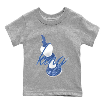 11s Diffused Blue Shirts To Match Jordans 3D King sneaker match tees Air Jordan 11 Diffused Blue Tee SNRT Sneaker Release Tees Youth Baby Heather Grey 2 crew neck shirts