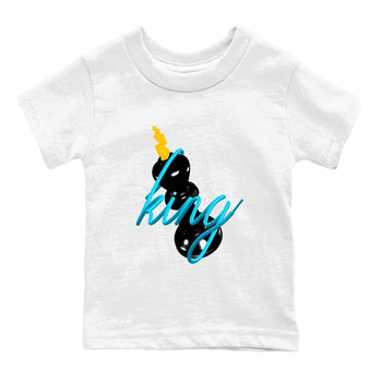 Sneaker match tees – Sneaker Tees To Match Air Jordan 11 Gamma Shoes – 3D King Kids T-Shirt White 2